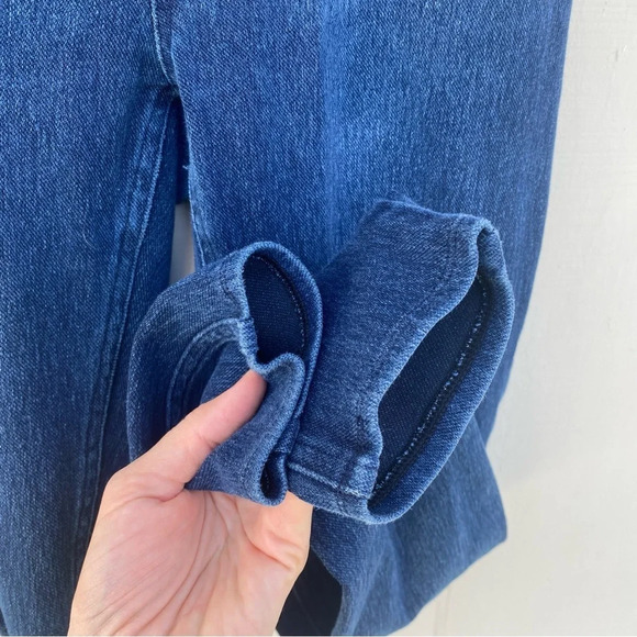 Spanx Maternity Mama Ankle Jeanish Legging Jean Womens SZ L Blue Over the Bump - Picture 6 of 13